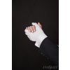 Bílé bavlněné rukavice do tanečních (L)