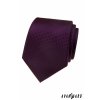 Vínová luxusní pánská kravata s mřížkou