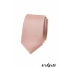 Pudrová luxusní matnější pánská slim kravata