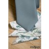 Eukalyptově zelená luxusní pánská kravata