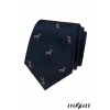 Tmavě modrá luxusní pánská kravata – Jelen