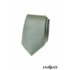 Eukalyptově zelená luxusní pánská slim kravata s jemnými tečkami