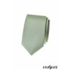 Světle zelená luxusní pánská slim kravata s jemnými tečkami