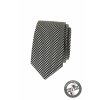 Černobílá bavlněná luxusní pánská slim kravata
