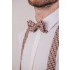 Béžovo-hnědá pánská sada – tmavě hnědý střed