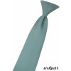 Eukalyptově zelená dětská kravata na gumičku (44 cm)