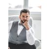 Set vesta a motýlek 662-66222 Šedá (Velikost 56)