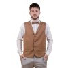 Set vesta a motýlek 662-55131 Hnědá/skořicová (Velikost 52)