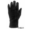 Černé pánské zimní rukavice na dotykový displej
