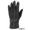 Šedé pánské zimní rukavice s černou dlaní