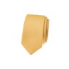Světle žlutá luxusní SLIM kravata se vzorovanou strukturou