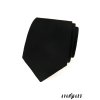 Černá luxusní pánská kravata s vroubkovanou strukturou