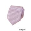 Růžová luxusní pánská kravata s trojrozměrným vzorem