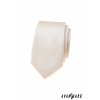 Ivory luxusní pánská slim kravata s klikatým vzorem