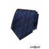 Tmavě modrá luxusní pánská kravata se vzorem – Golf