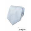 Světle modrá luxusní pánská kravata prošívaná stříbrnou nitkou