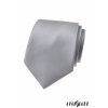 Světle šedá luxusní pánská kravata s pruhovanou strukturou