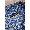 Květovaná modrá pánská slim fit košile