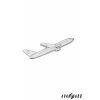 Stříbrná spona na kravatu – Letadlo