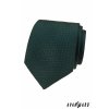 Tmavě zelená luxusní pánská kravata se vzorovanou strukturou
