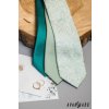 Velmi světle zelená luxusní pánská kravata se vzorem