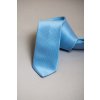 Světle modrá pánská slim kravata se vzorovanou strukturou