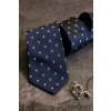 Tmavě modrá luxusní pánská kravata – Paragraf