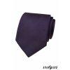 Tmavě fialová luxusní pánská kravata s proužkovanou strukturou
