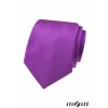 Zářivě fialová luxusní pánská kravata s proužkovanou strukturou