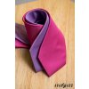 Růžová luxusní pánská kravata s proužkovanou strukturou