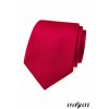 Červená luxusní pánská kravata s proužkovanou strukturou