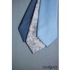 Modrá luxusní pánská kravata s proužkovanou strukturou