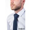 Velmi tmavě modrá luxusní pánská kravata + kapesníček do saka