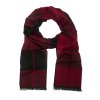 Vínová pánská šála s tmavým vzorem