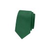 Zelená matnější luxusní pánská slim kravata