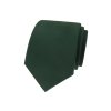 Tmavě zelená luxusní pánská kravata s vroubkovaným povrchem
