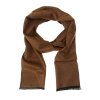 Skořicově hnědá pánská šála se střapci