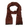 Skořicově hnědá pánská šála s třásněmi