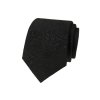 Černá luxusní pánská kravata se vzorem Paisley