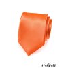 Oranžová kravata bez vzoru_