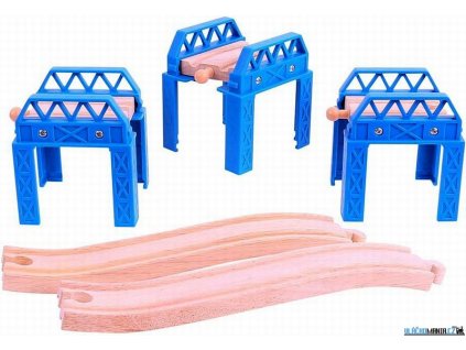 Mostní pilíře - Set mostní konstrukce, Bigjigs