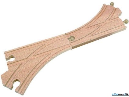 Koleje - Výhybka standartní 2ks, Woody