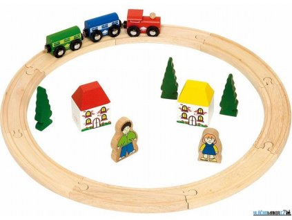 Vláčkodráha Bigjigs - Moje první vláčkodráha, 20 dílů