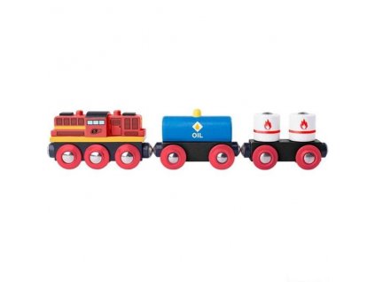 Vláček - Vlak s dieselovou lokomotivou Woody
