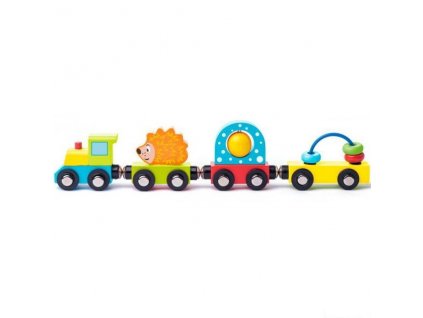 Vláček - Vlak s ježkem a hračkami Woody