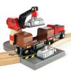 Vláčkodráha Brio - Přístaviště s nákladní lodí, 16 dílů