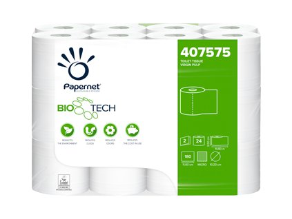 PAPERNET Biotech Toaletní Papír 2vr. celulóza 407575 24 ks