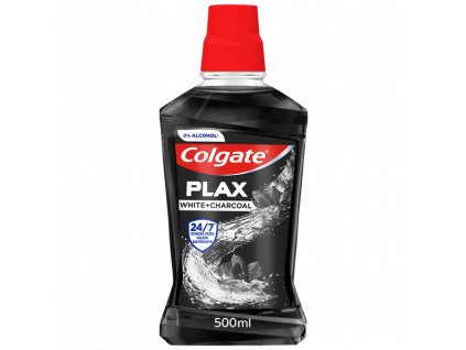 COLGATE PLAX WHITE + CHARCOAL ústní voda 500 ml