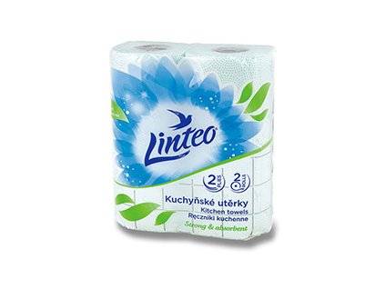 Linteo Satin - papírové kuchyňské utěrky - 2-vrstvé, 2 × 10 m