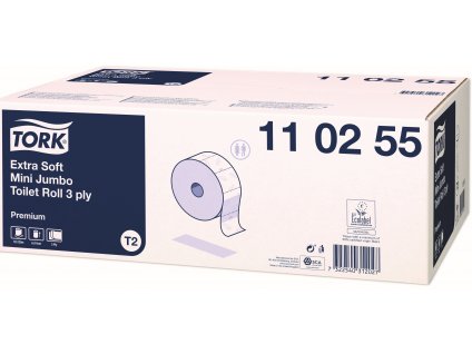 Tork Extra Soft toaletní papír Mini Jumbo role Premium – 3vrstvý, 110255